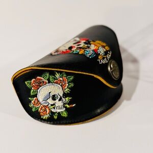Ed Hardy Vintage Tattoo Eyewear Leather Sunglasses Case